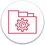 data manufacturing icon